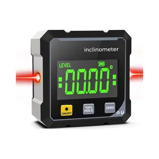 Laser Waterpas-Digitale Hoekmeter-Digitale Hoekmeter Met Laser-Vierzijdige, Sterke Magnetische Hoekmeetlaser Met Dubbele Laser - Digitale Waterpas Met