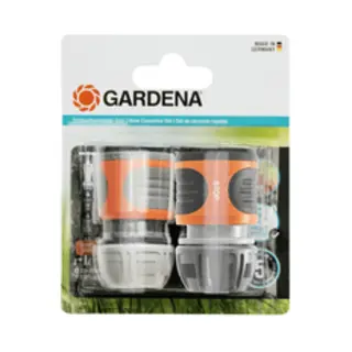 Gardena 18279-20 Anschlussteil für Wasserschlauch Schlauchanschluss Grau, Orange 2 Stück(e)