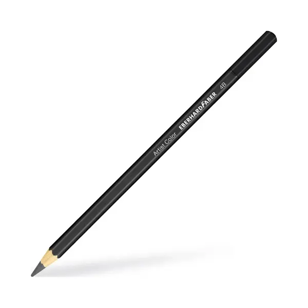 12 X Eberhard Faber Bleistift 4B Lackiert Grün thumbnail