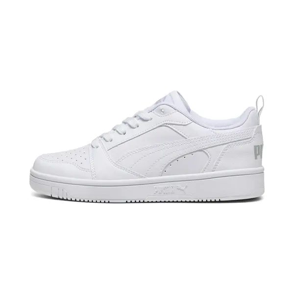 Puma Rebound V6 Lo Sneakers Jugendliche Schuhe Für Für Kinder | White/Cool Light Gray | Größe, 39 thumbnail