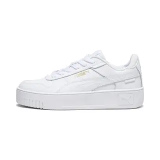 Puma Mädchen Carina Street Jr Sneaker, Puma White Puma White Puma Gold, 38 Eu