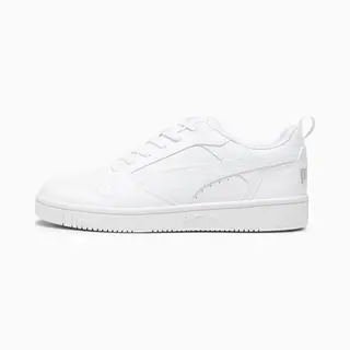 Puma Unisex Adults Rebound V6 Low Sneakers, Puma White-Cool Light Gray, 8 Uk