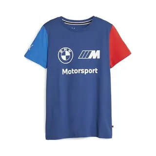 Puma Bmw Mms Ess Logo T-shirt Met Korte Mouwen Blauw 13-14 Years Jongens, Meisjes