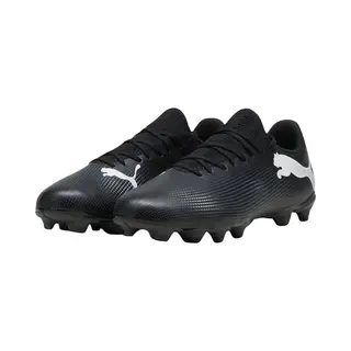 Puma Men Future 7 Play Fg/Ag Soccer Shoes, Puma Black-Puma White, 41 Eu