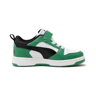 Puma Rebound V6 Lo Ac+ Ps Sneakers, Uniseks, Kinderen, Puma Wit Puma Zwart Archief Groen