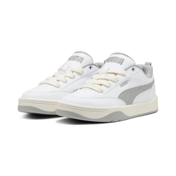 Puma Unisex Adults Park Lifestyle Sneakers, Puma White-Smokey Gray-Sugared Almond, 6 Uk thumbnail