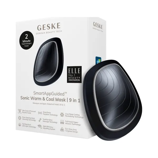 Geske | SmartAppGuided™ Sonic Warm & Cool Mask | 9 In 1 | Beauty Led Face Mask | Full Led Spectrum And Red Light Therapy | Heat | Cooling | thumbnail