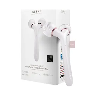 Geske | SmartAppGuided™ Sonic Facial & Body Roller | 4 In 1 | Derma Roller | Gerät Für Gesicht Und Körper | Professioneller Gesichtsroller |
