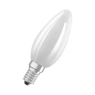 Osram Led Star Classic Led-Lampe In Klassischer Minikerzenform, Weiß, Kaltweißes Licht (4000 K) Mit 5.5W / 806 Lm, Aus Gefrostetem Bleifreiem Glas,