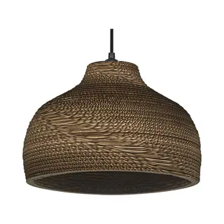 Osram Hängeleuchte Hat, Braun, Ø 36 Cm, Wellpappe, E27