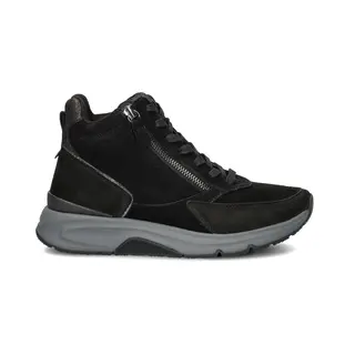 Gabor Damen Schnürstiefeletten, Frauen Stiefeletten, Kurzstiefel, uebergangsschuhe, uebergangsstiefel, schnürboots, schwarz/anthrazit, 38.5 Eu / 5.5