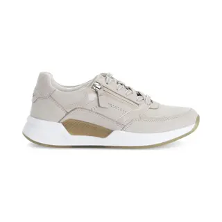 Gabor Damen Low-Top Sneaker, Frauen Halbschuhe, schnürschuhe, schnürer, straßenschuhe, Strassenschuhe, Sportschuhe, Puder, 39 Eu / 6 Uk
