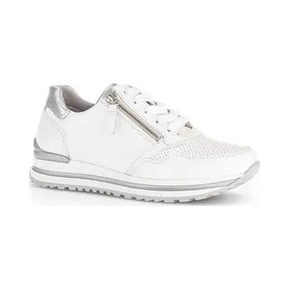 Gabor Lage Sneakers Voor Dames, Zilverwit 50