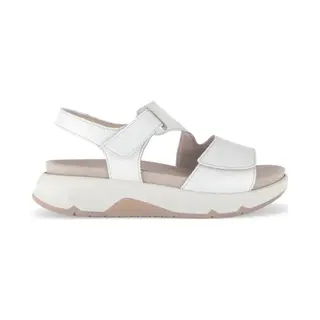 Gabor Damen Low-Top Sneaker, Frauen Halbschuhe, schnürschuhe, schnürer, straßenschuhe, Strassenschuhe, Sportschuhe, Bianco/Oro, 40 Eu / 6.5 Uk