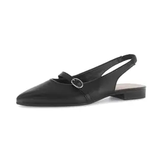 Gabor Damen Slingpumps, Frauen Absatzschuhe, Slingback, knöchelriemchen, high Heels, Heels, hochhackige Schuhe, stoeckelschuhe, schwarz, 38.5 Eu /
