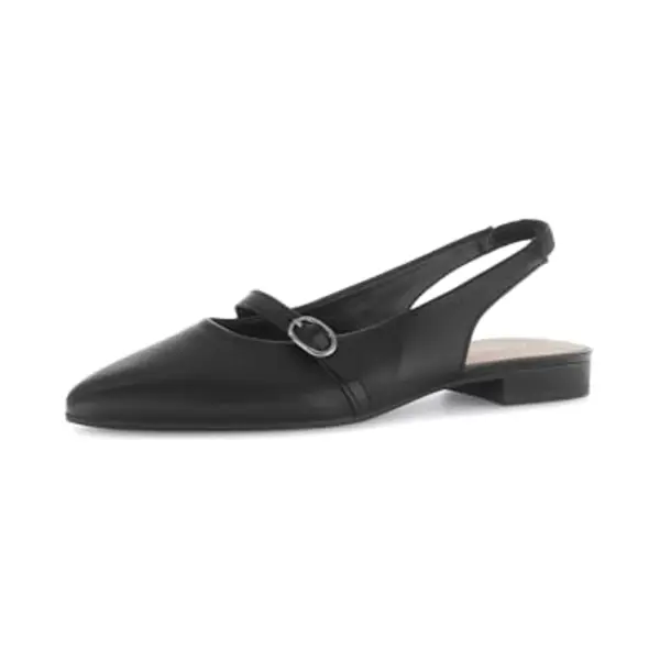 Gabor Damen Slingpumps, Frauen Absatzschuhe, Slingback, knöchelriemchen, high Heels, Heels, hochhackige Schuhe, stoeckelschuhe, schwarz, 38.5 Eu / thumbnail