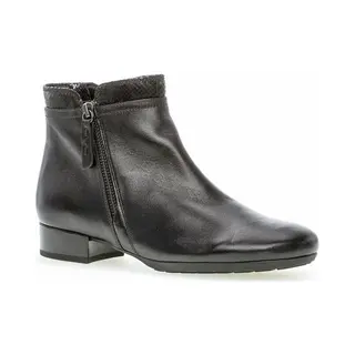 Gabor Briano Bolan Br Black Leather Womens Heeled Boots 52.718.57