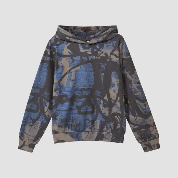 S.Oliver Kapuzensweater Mit Graffiti-Print thumbnail