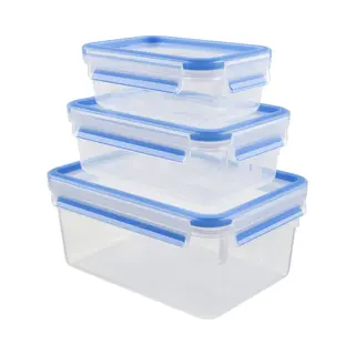 Tefal K30289 Rechteckig Box Transparent 3 Stück(e)