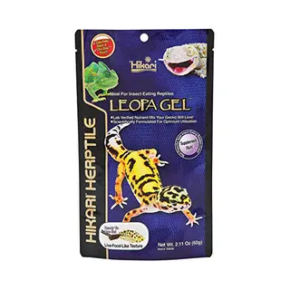 Hikari Herptile Leopa Gel Reptile Food Complete Diet For Insect Eating Lizards, Live Feed Replacement For Geckos, Leopard Geckos