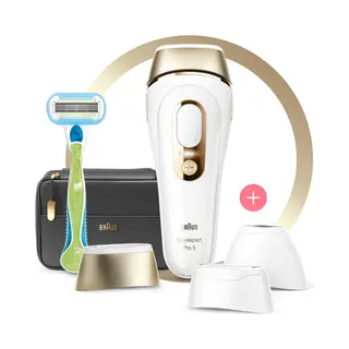 Braun Silk-expert Pro Silk·expert Pro 5 PL5243 Ipl Voor Vrouwen, Voor Blijvend Zichtbare Ontharing Thuis, Wit/Goud