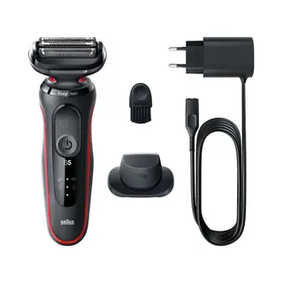 Braun Series 5 51-R1200S scheerapparaat Scheerapparaat met scheerblad Trimmer Zwart, Rood
