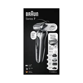 Braun Series 7 71-S4862cs Scheerapparaat met scheerblad Trimmer Zilver