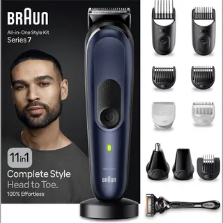Braun Series 7 MGK7450 - Multigroomer - 11-in-1 Baardtrimmer - Metallic Blauw