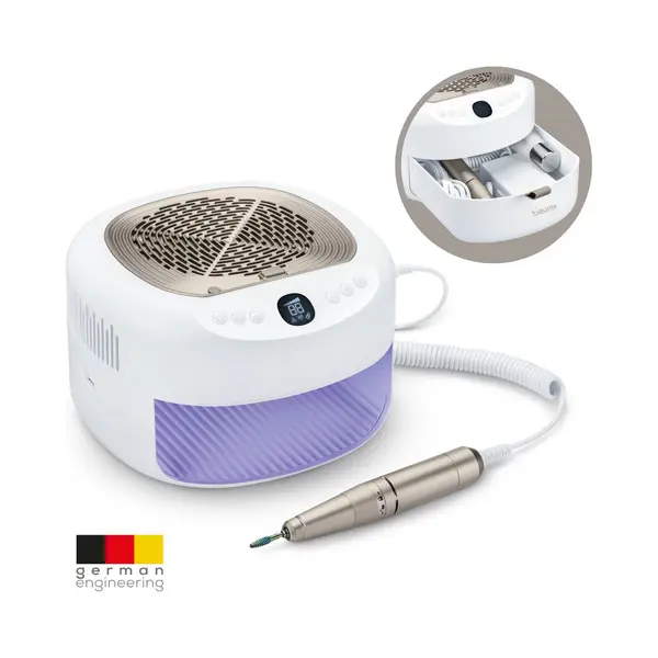 Beurer Mp 200 StudioNails Pro Manicure/Pedicure Professional Station 3-in-1 Electric Nail Cutter With Uv/Led Lamp & Dust Extraction, Suitable For Gel thumbnail