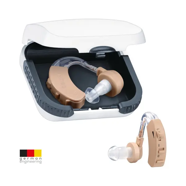 Beurer Ha 20 Hearing Noise Amplifier With Ergonomic Fit Behind The Ear, Individual Adjustment To The Ear Canal, Volume Continuously Adjustable - Nude thumbnail