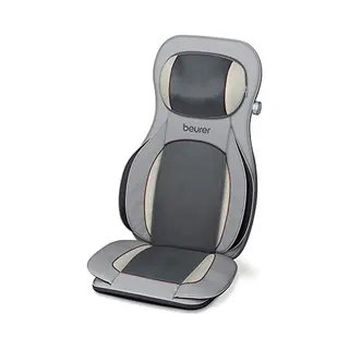 Beurer MG320 Shiatsu-stoelbekleding 3-in-1 Volledige Lichaamsmassage Met 4 3D-koppen, Spot En Luchtdruk, Infrarood Licht En Warmtefunctie,