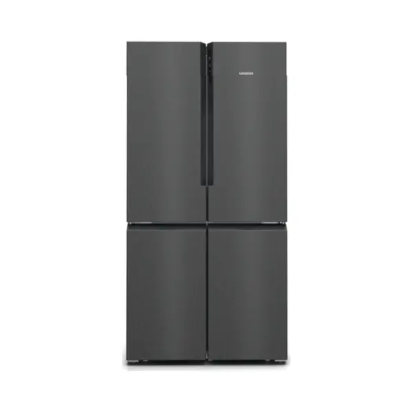 Siemens iQ500 KF96NAXEA Side-by-Side Kühlkombination Freistehend 605 l E Schwarz, Edelstahl thumbnail