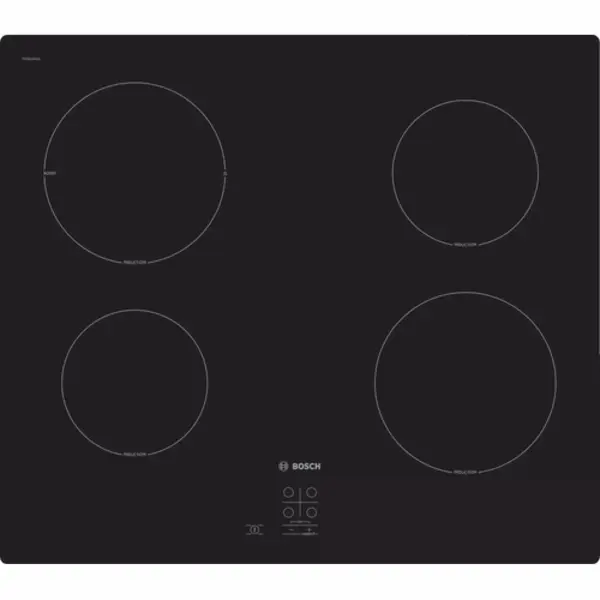 Bosch Serie 2 PUG61RAA5D kookplaat Zwart Ingebouwd 60 cm Inductiekookplaat zones 4 zone(s) thumbnail