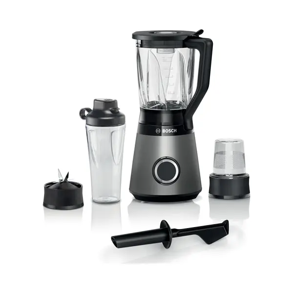 Bosch Serie 4 MMB6177S Mixer 1,5 l Tischplatten-Mixer 1200 W Schwarz, Silber thumbnail