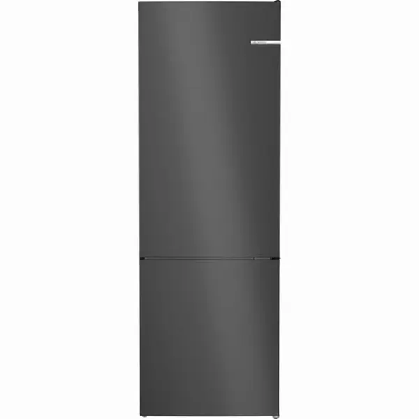 Bosch Serie 4 KGN492XCF koel-vriescombinatie Vrijstaand 440 l C Zwart, Roestvrijstaal thumbnail