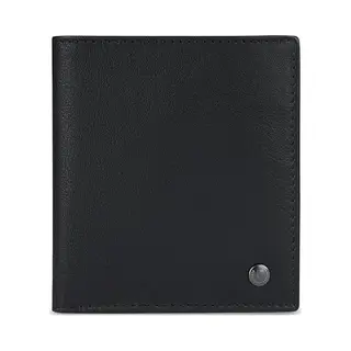 Bugatti Black Magic Minibörse Aus Leder, Kleine Geldbörse Im Hochformat Mit Rfid-Schutz, Schwarz