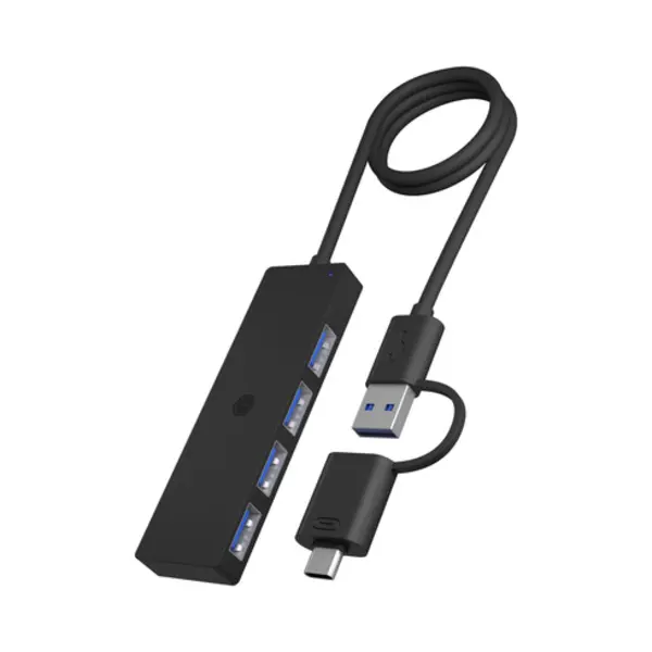 Icy Box Ib-HUB1424-C3, 4-Port Usb Type-A Hub, Type-C®/A Anschluss, Kunststoff, schwarz thumbnail