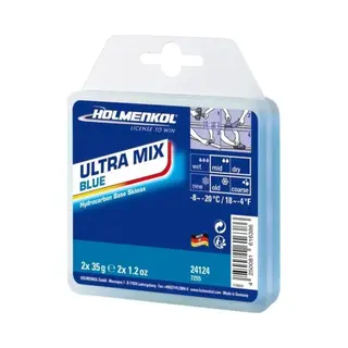 Holmenkol UltraMix Blue 2x35g Basis Wachs Heißwachs Bügelwachs Alpine Nordic Snowboard