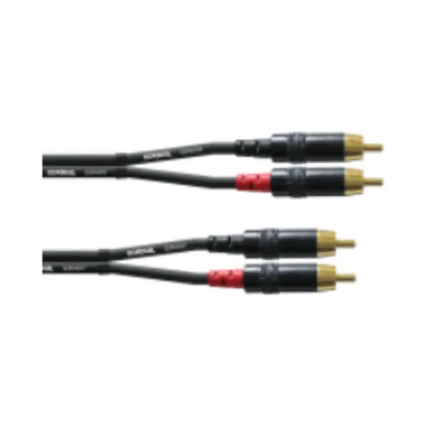 Cordial Cfu 3 Cc Audio-Kabel 3 m 2 x Rca Schwarz thumbnail