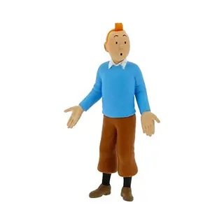 Tintinimaginatio Figuurtje Kuifje - 8, 5 Cm Hoog - Blauwe Trui - Tin - Moulinsart