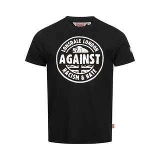 Lonsdale London Against Racism T-Shirt Black