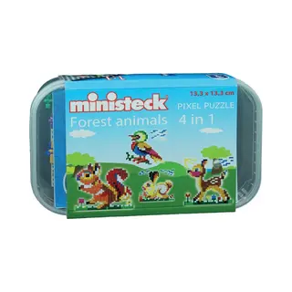 Ministeck Forest Animals 4in1- Midi Box - Plastic Box - 500pcs