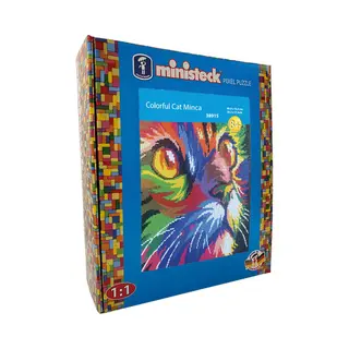 Ministeck Art Colorfull Cat Minka, Xxl Box 8600 stuks