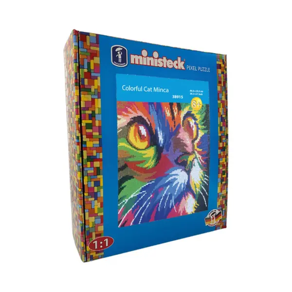 Ministeck Art Colorfull Cat Minka, Xxl Box 8600 stuks thumbnail