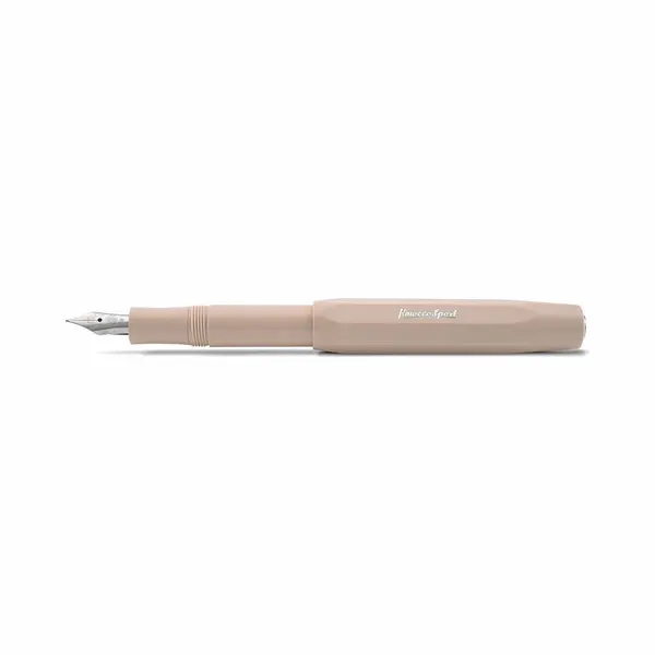 Kaweco Skyline Sport Füllhalter Macchiato I Premium Füllfederhalter Für Tintenpatronen Mit Hochwertiger Stahlfeder 13 Cm I Füller In Beige I thumbnail