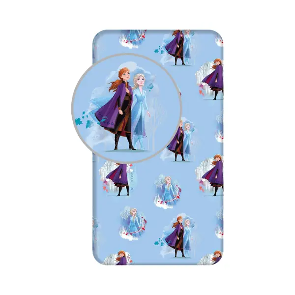 Disney Frozen Spannbettlaken 90x200 Cm – Baumwolle – Kinderbett Bezug, (1 Stück) thumbnail