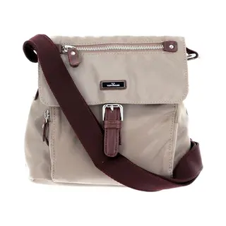 Tom Tailor Rina Damen Überschlagtasche Umhängetasche Klein Beige