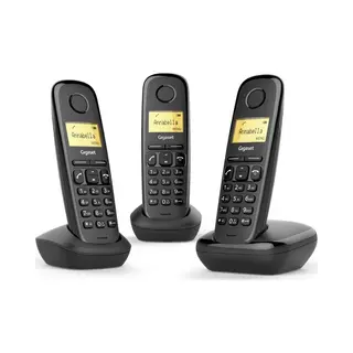 Gigaset A170 Trio Analoges/Dect-Telefon Anrufer-Identifikation Schwarz