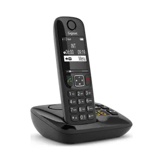 Gigaset AS690A Analoges/Dect-Telefon Anrufer-Identifikation Schwarz