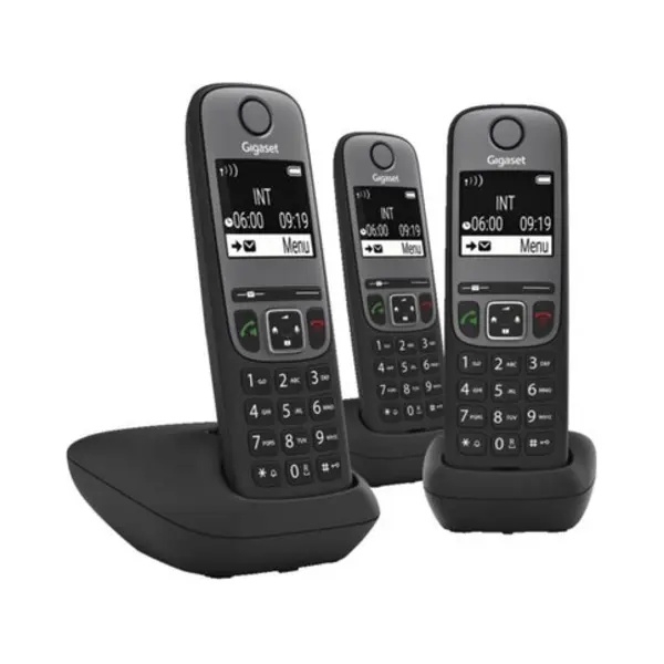 Gigaset A705 Trio Telefon Dect-Telefon Anrufer-Identifikation Schwarz thumbnail
